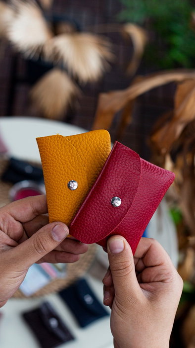 Zoozie Bags Murcia - Mustard Tarjetero de Piel